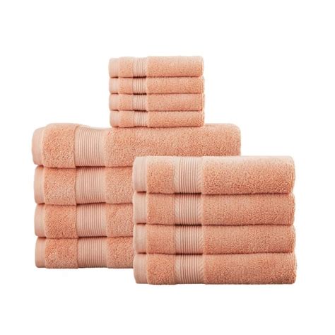 StyleWell HygroCotton Aged Clay 12 Piece Bath Towel Set 12pcSet