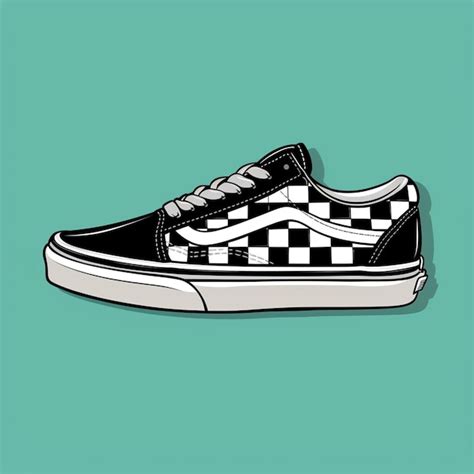 Vans shoes vector logo isolated on background | Premium AI-generated image