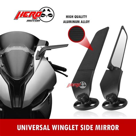 Winglet Rearview Mirrors V Alloy Ninja Stealth Windwinge Sidemirror