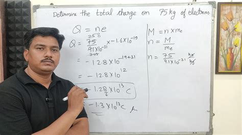 Determine The Total Charge On Kg Of Electron Class Physics