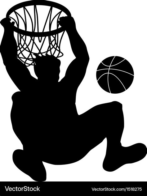 Basketball Player Dunking Ball Royalty Free Vector Image