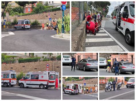 Imperia Scontro Fra Un Auto E Una Ciclista Sul Lungomare Vespucci