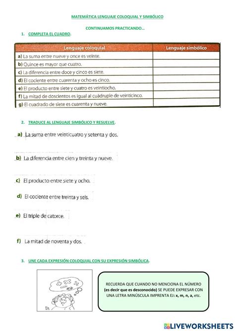 Lenguaje Coloquial Y Simb Lico Lenguaje Coloquial Ejercicios