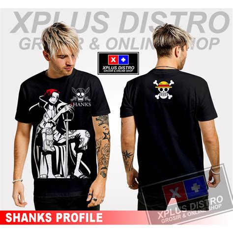 Jual Kaos Distro Anime Kartun Shanks Profile Kaos Onepiece Akagami