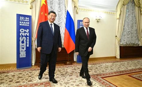 Putin welcomes China's Xi Jinping to Russia for start of BRICS summit ...