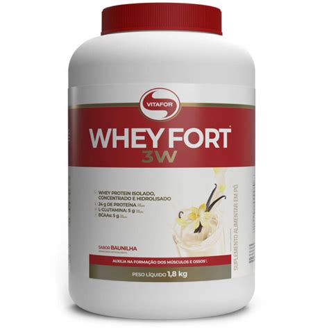 Whey Fort 1 8kg Vitafor Meu Mundo Fit