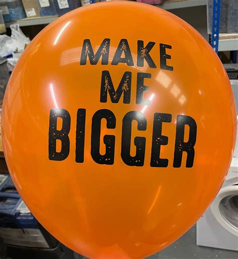 24 Make Me Bigger 24 Inch Giant Latex Balloon 2ft 2foot Looner Looners