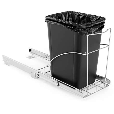 Costway Pull Out Trash Can Under Cabinet Sink Roll Out Rack Slide Out