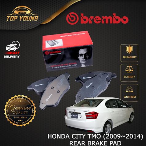 BREMBO HONDA CITY TMO 2009 2014 JAZZ TFO REAR BELAKANG RW BRAKE