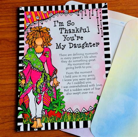 Im So Thankful Youre My Daughter Greeting Card Suzy Toronto