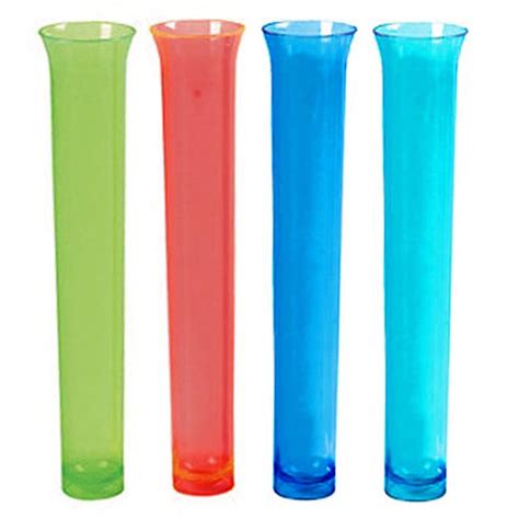 10 Pc Plastic Test Tube Shot Glasses Bar Shatter Proof Drinking Party