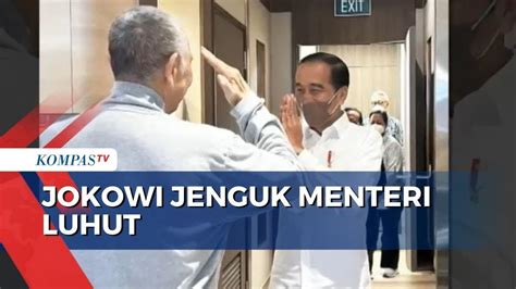 Jokowi Jenguk Luhut Di Singapura Kondisinya Sudah Membaik Youtube