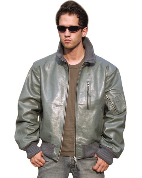 Mil Tec BW LEDERJACKE FLIEGER GRAU Lederjacken Lederjacken Jacken