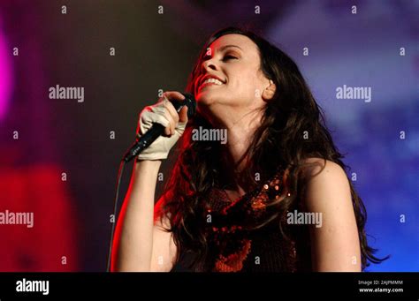 Milan Italy April Live Concert Of Alanis Morissette The