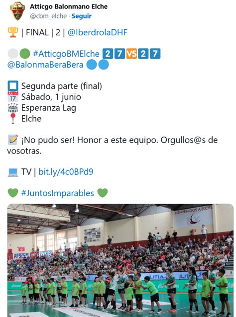 El Atticgo Elche subcampeón de la Liga Guerreras Iberdrola