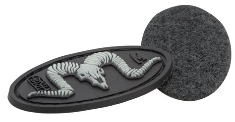 maxpedition rubber patch ram skull glow recon company