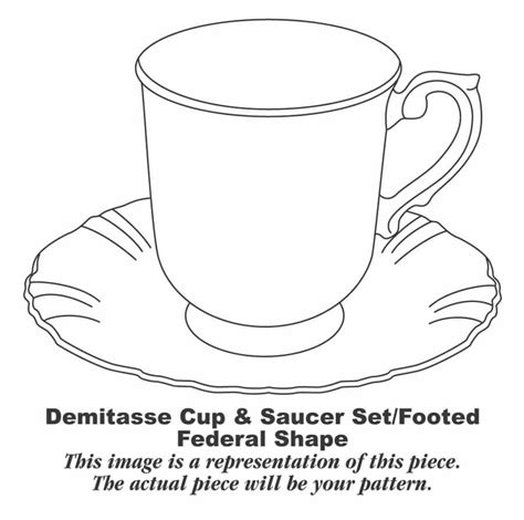 Violets Footed Demitasse Cup Saucer Set By Syracuse Replacements Ltd