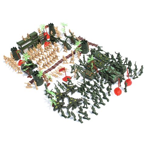 188pcs Strategy Soldiers Armament Playset Plastic Toy Army Men Accessories Base Sand Table Scene ...