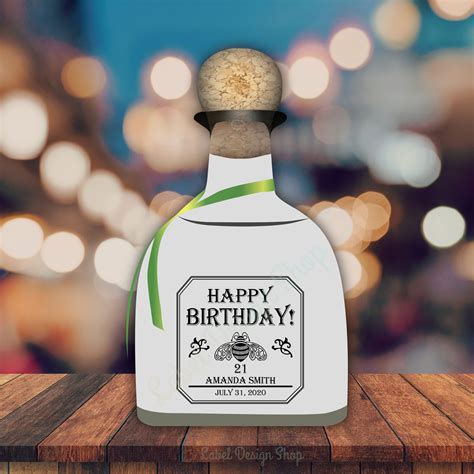 Patron Tequila Style Label | Patron tequila, Custom labels, Birthday labels