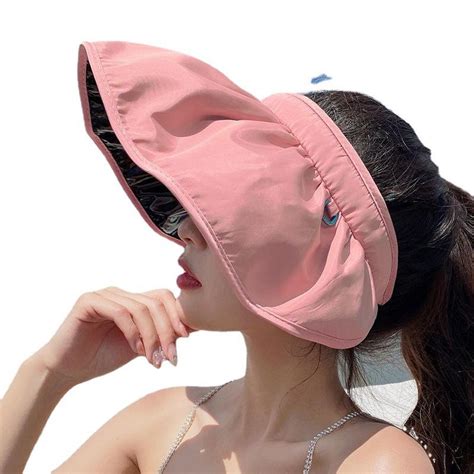 Buy Summer Shell Sunshade Hat Uv Protection Dual Use Hair Hoop Sun Hat For Women Outdoor Beach