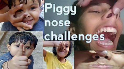 Piggy Nose Challengespiggy Nose Vlog Video Youtube