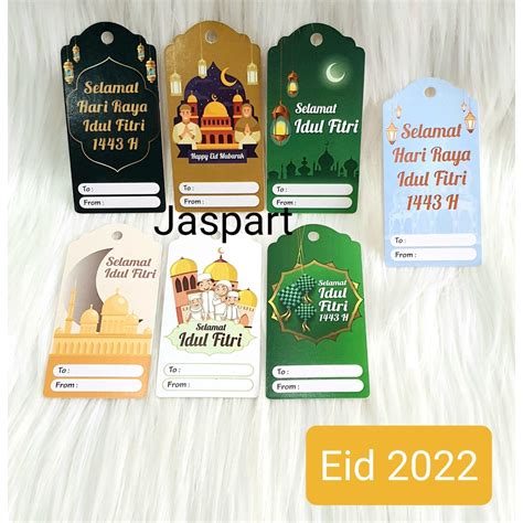 Jual HANGTAG LEBARAN HANG TAG IDUL FITRI KARTU UCAPAN MINI HARI RAYA