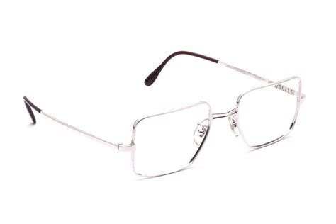 Vintage 70s Metal Glasses Frame Selecta Silver 1 20 12kt Gf Men Women Unisex Design Square Frame