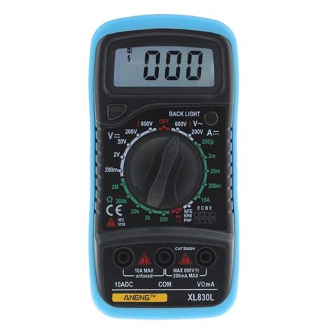 Xl830l Lcd Digital Multimeter Electric Voltmeter Ammeter Ohmmeter Acdcohm Volt Amp Tester