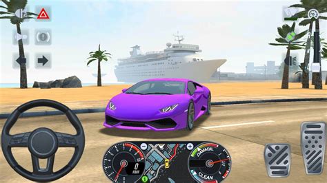 Purple Lamborghini Huracan Car Gameplay And Walkthroughs Taxi Sim