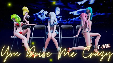 [mmd] Miku Haku Luka Gumi Rin You Drive Me Crazy T Ara [5p