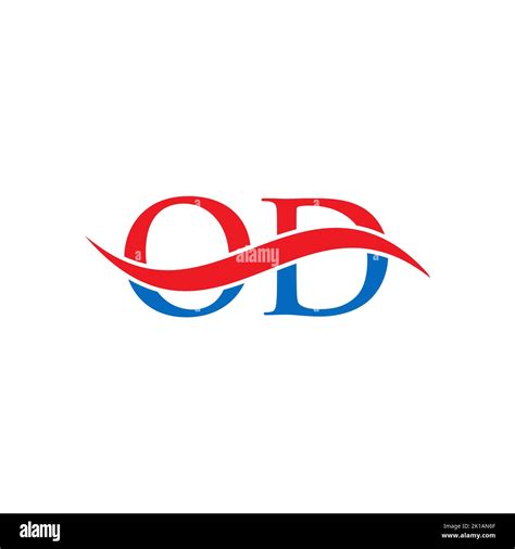 Od Combine Letter Logo Vector Template Letter Od Logo Design Modern