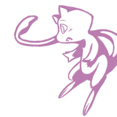 Mew and Stars Outline by Karuley on DeviantArt