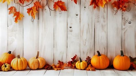 Premium AI Image | thanksgiving pumpkins background