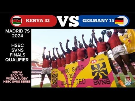 KENYA VS GERMANY MADRID 7S 2024 HSBC SVNS FINALS QUALIFICATION KENYA 7S