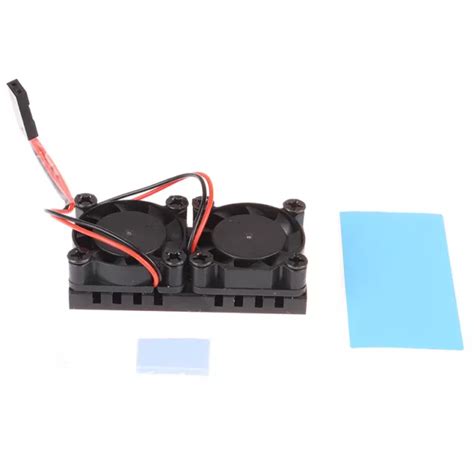 DUAL FAN CPU PCB Cooling Fan Cooler Heat Sink Module For Raspberry Pi