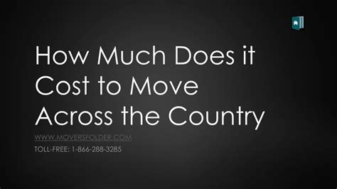 Ppt How Much Does It Cost To Move Across The Country Powerpoint Presentation Id 8387414