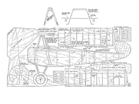 Fokker Triplane Vintage Airplane Plan