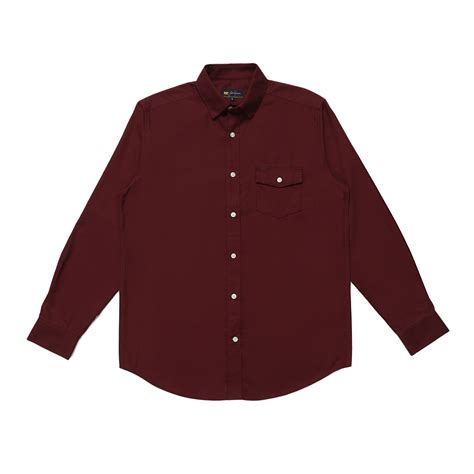 Jack Nicklaus Evaro Kemeja Pria Slim Fit Burgundy Yukshopping