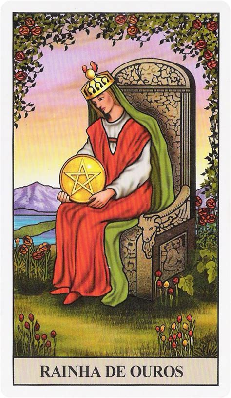 Conselho Da Rainha De Ouros Pentacles Tarot Pentacle Tarot Decks