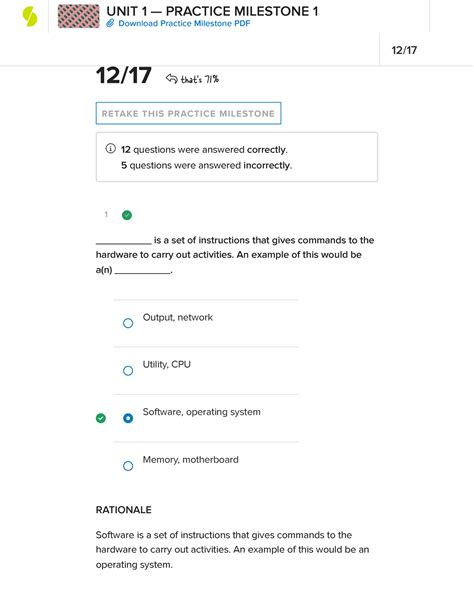 Practice Milestone Study That S Retake This