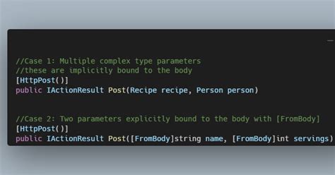 Asp Net Core Only One Parameter Per Action May Be Bound From Body