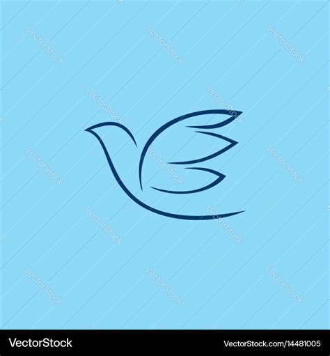 Dove - a symbol of the holy spirit Royalty Free Vector Image