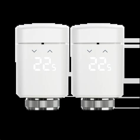 Eve Thermo Smart Thermostatic Radiator Valve Set Of 2 White Worldshop