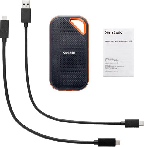 Sandisk Extreme Pro Portable 4tb External Usb C Nvme Ssd Black Sdssde81 4t00 G25 Best Buy