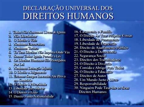 A Declaração De Direitos Humanos Da Onu Foi Complementada Pelos Retoedu