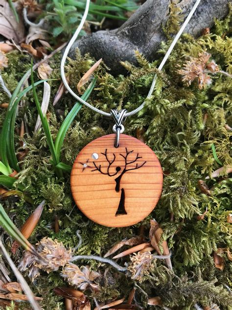 Irish Yew Wood Celtic Tree Of Life Necklace