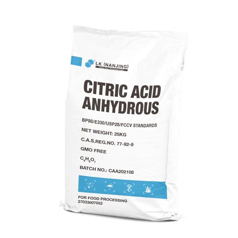 Caa Series Citric Acid Anhydrous Rawchem All For Detergent