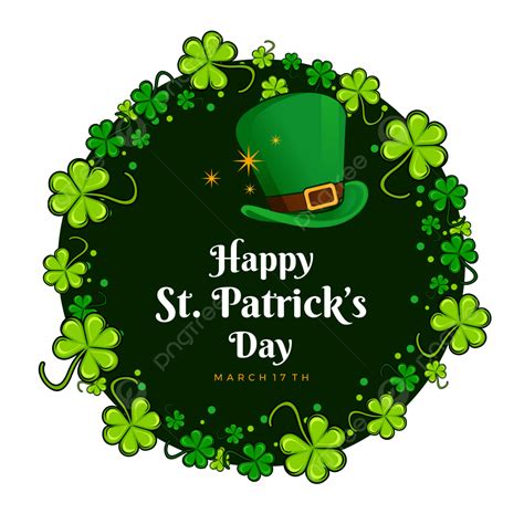 St Patrick Hat Vector Hd Images Happy St Patricks Day With Green Hat