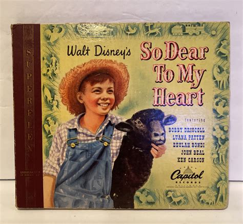 Walt Disney “So Dear To My Heart” 78 RPM Album Set Capitol 1949 Set of 4 Records | eBay