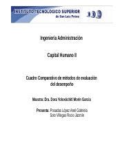 Cuadro Comparativo De M Todos De Evaluaci N Docx Ingenier A